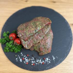 Rindersteak mariniert